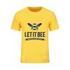 Honey Bee Fashion Funny T Shirt Lovely Personality Man Art Custom Cotton O Neck T