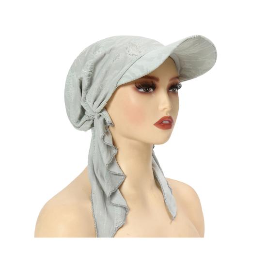 Women Headscarf Hat Elastic Design Shawl Baseball Hat Headscarf Lightweight Easy to Wear Head Covering Turban Hat