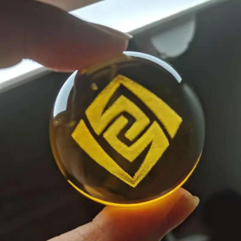 Genshin Elements Crystal Ball Night Light USB Lamp Birthday Gift Game Room Decor