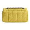 Coach Sac à Bandoulière Matelassé en Jean Tabby 20 Logo Classique Petit Sac d'Épaule pour Femme Jaune Clair CBG33-LHY2C