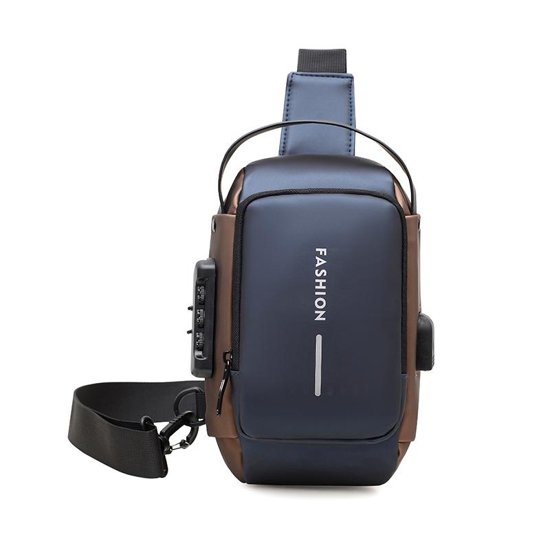 Anti-Theft Crossbody Bag Men's Chest Bag Mobile Phone Bag Waterproof Business Commuter Shoulder Bag