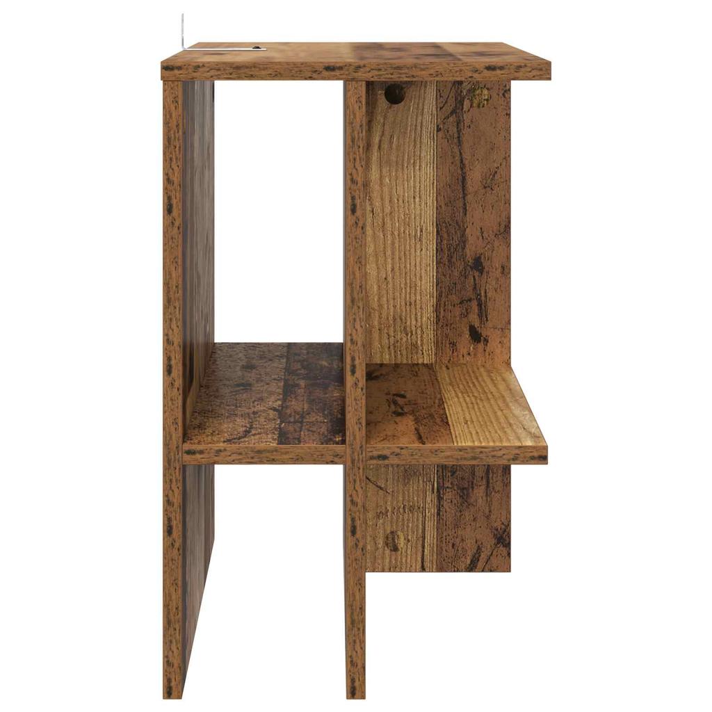 Coffee Table Set of 2 Reclaimed Wood Look 40 x 30 x 49 cm Engineered Wood