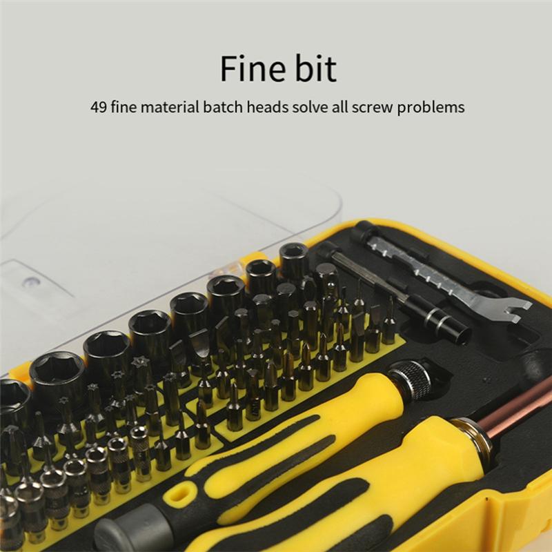 AEE4-70-In-1 Screwdriver Tool Set Household Disassembly Telecommunications Special Sleeve Combination Sleeve Easy Install Easy T
