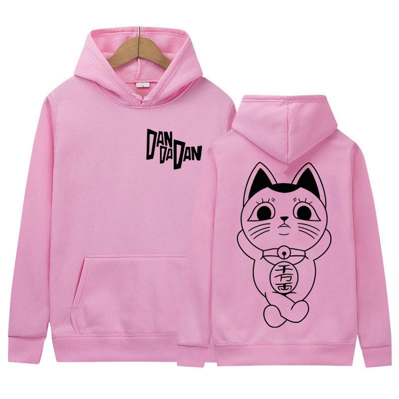 Anime Dandadan Okarun Dan Da Dan Graficzna Bluza z Kapturem Męska Damska Luźna Oversize Bluza z Kapturem Sweter Moda Wysoka Jakość Polarowe Bluzy z Kapturem