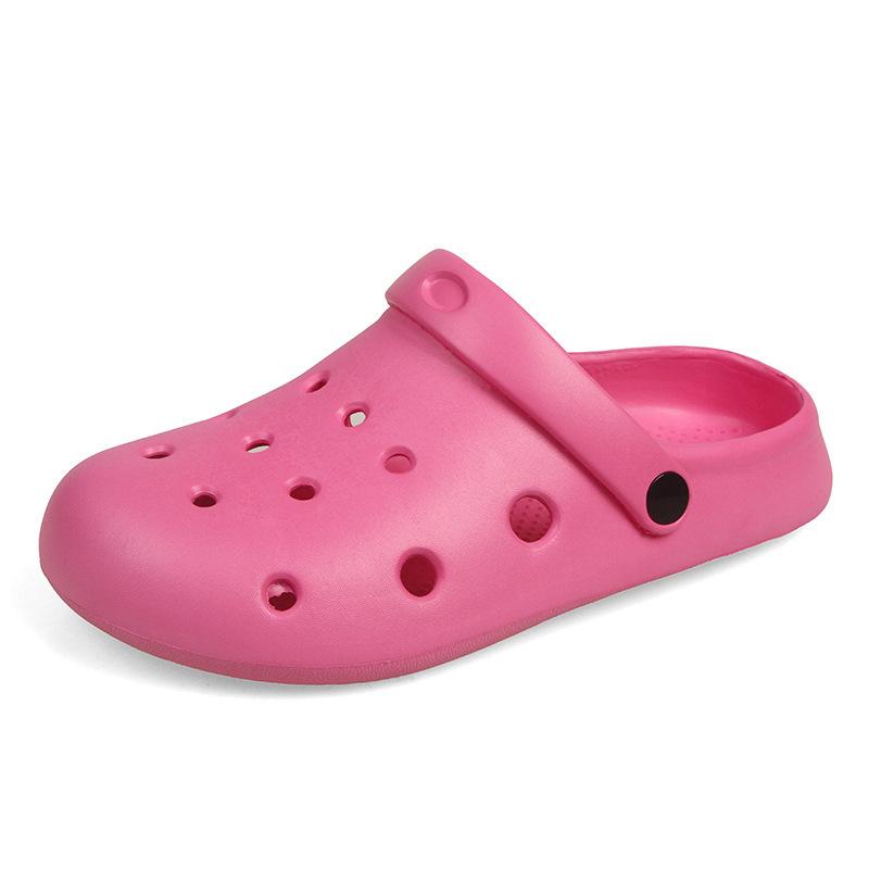 

Цветочные туфли eva hole мужские 2025 новые пляжные нескользящие тапочки с защитой от наступания на мешок для дерьма женская летняя одежда 36/37 (normal size) розы красного