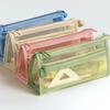 Large Capacity Pencil Bag Pen Case Clear Pencil Case Double Layers Mesh Pencil Pouch Mesh Bag School Office Supplies