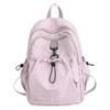 Schoolbag New Fresh Junior High School Backpack College Bag Large Capacity Nylon Commuter Casual Versatile Backpack