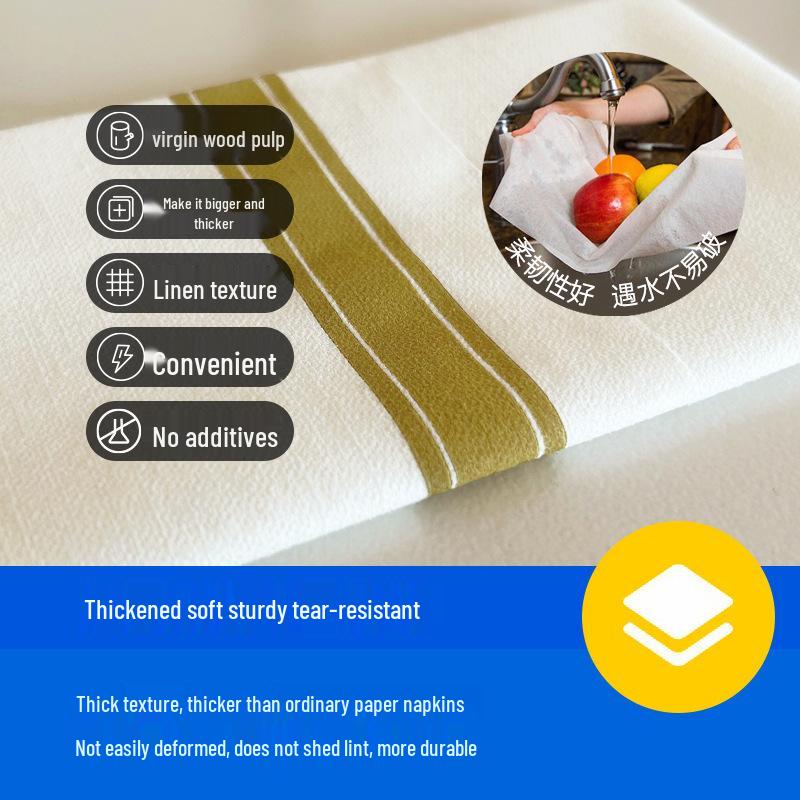 Striped Knife & Fork Disposable Napkin Placemat for Hotels & Restaurants