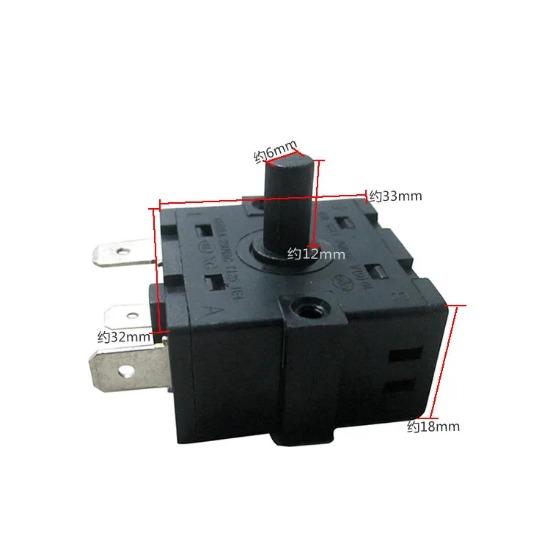 1 PCS Electric Room Heater 3 Position 3 Pin 5Pin Rotary Switch Selector AC 250V