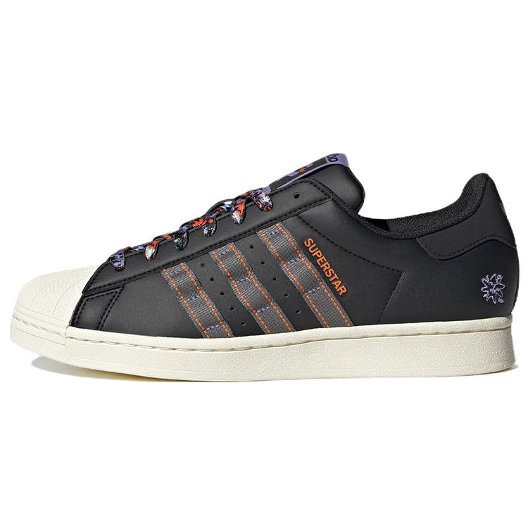 Adidas Originals Superstar Casual Durable Low-Top Skate Shoes Unisex Sneakers Black HQ6451