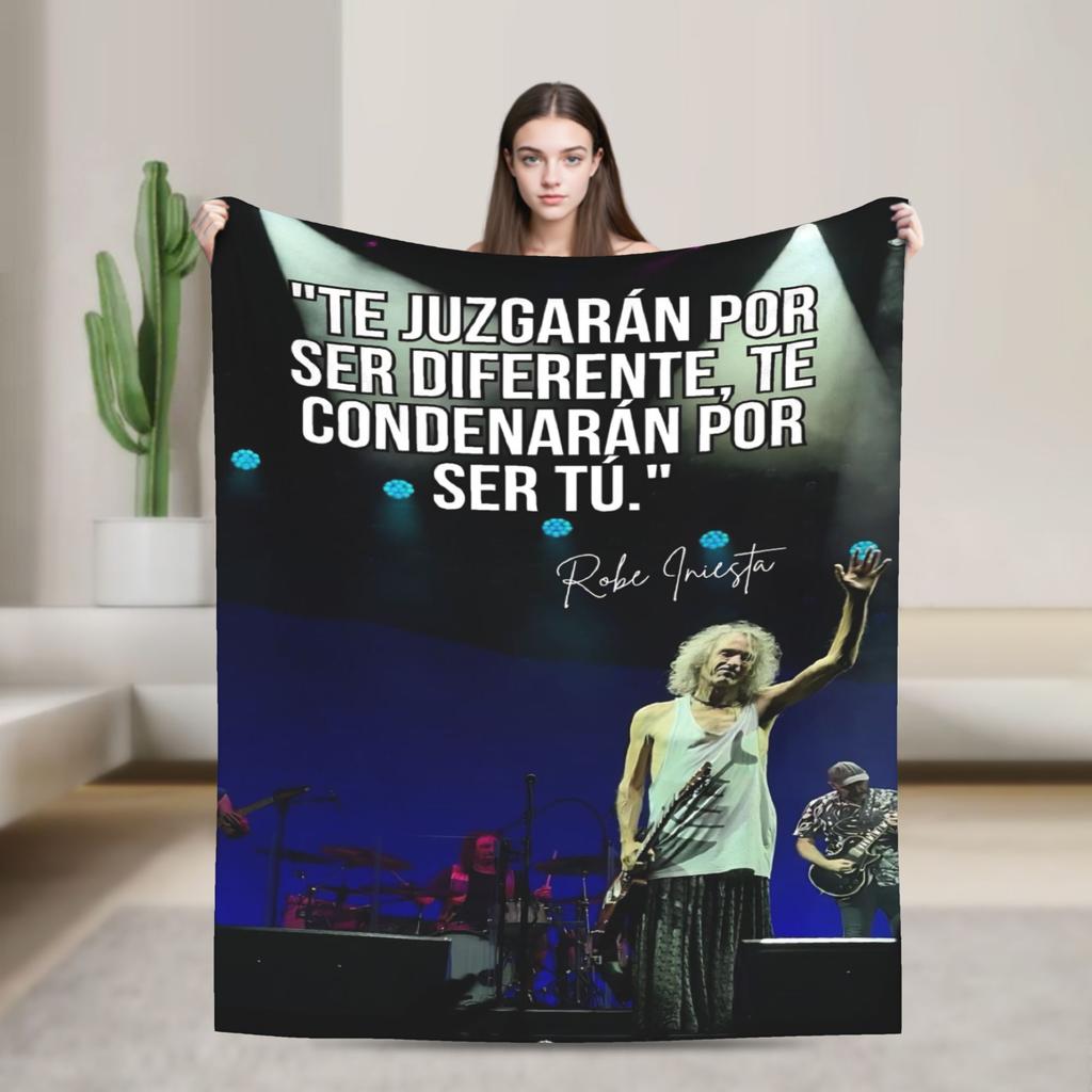Extremoduro Spanish Hard Rock Band Blanket Robe Iniesta Soft Plush Throw Blanket For Outdoor Picnic Flannel Bedspread Bed Cover