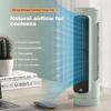 Portable Bladeless Tower Fan 2/3 Speeds Electric Fan Personal Fan Quiet Standing Fan Rechargeable Wall Mount Fan Desktop Fan New