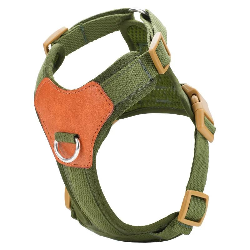 Adjustable Dog Harness Vest for Small Medium Dogs French Bulldog Chihuahua Puppy No Pull Pet Harness with Leash Set Reflective