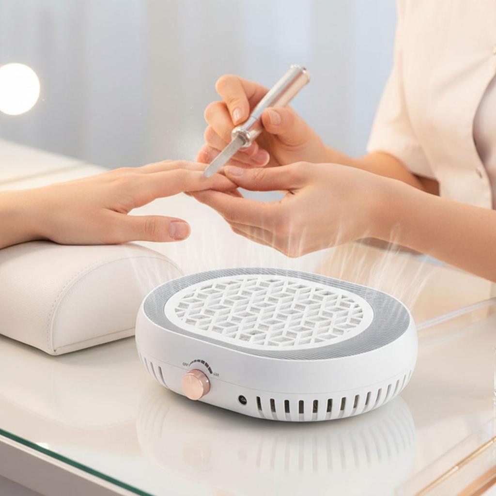 Strong Suction Nail Vacuum Cleaner With Filter Gel Nail Polishing Clean Machine Low Noise For Manicure And Pedicure