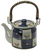 Mino Ware Teapot, Large, Lattice Flower Pattern, 582-11-41e