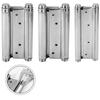 Double spring hinge stainless steel two way door hinge automatic closing for doors with expected load 15 to 25 kilograms