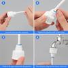 Convenient 15m Water Kit Tap Connector External Water Filter Holder Inline Shut Off Valve Plastic Material for Fridges