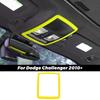 Yellow Roof Reading Lamp Light Frame Trim Decor Cover for Dodge Challenger 2010+