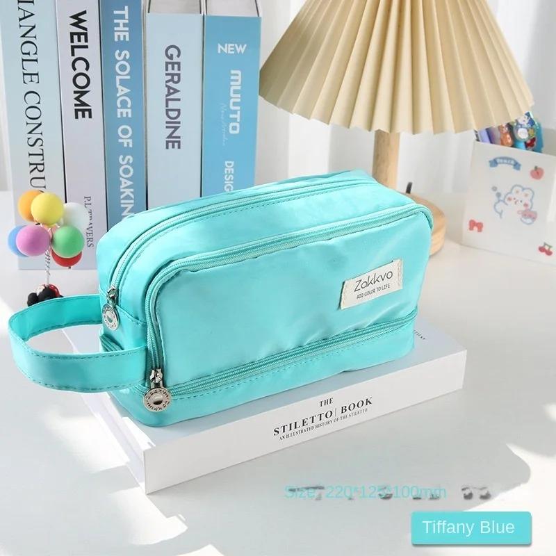 Velkokapacitní taška na tužky Estetické školní pouzdra Dívka Kawaii Držák na psací potřeby Taška Dětské pouzdro na tužky Studentské školní potřeby