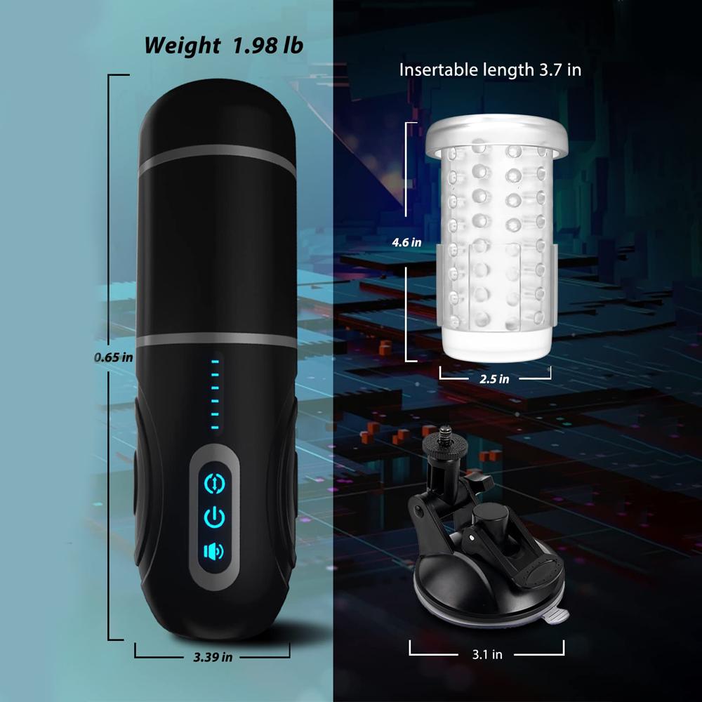 Big Size Masturbator For Men Automatic Thrusting Rotating Vibrators Vagina Masturbation Cup Adult Good For Men Male Sex Toys Man