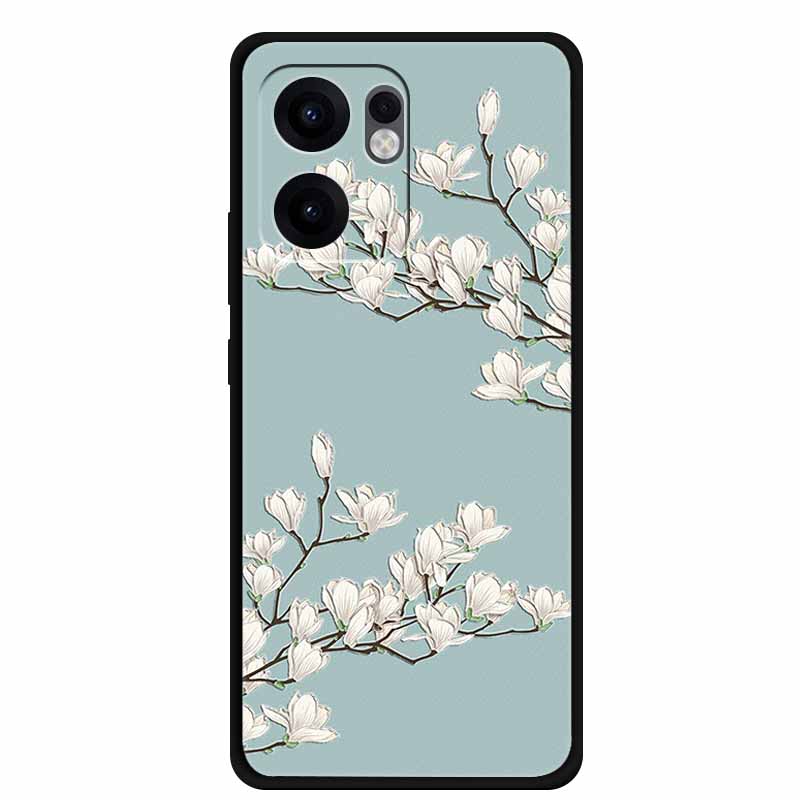3D Emboss Case For OPPO Reno 13F 14F Case 13 14 F Coque Flowers Silicone Soft Back Cover For OPPO Reno 13 Pro A38 A18 Phone Case