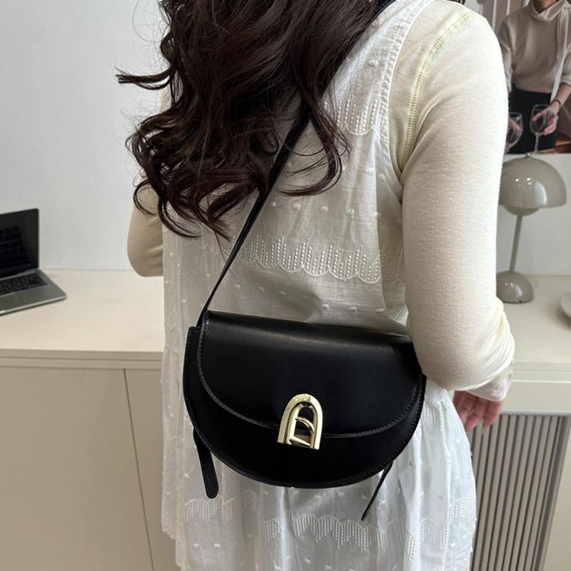 Retro Commuting Handbag Women High-end Saddle Bags Casual Versatile Single Shoulder Crossbody Bag For Daily Use CLE
