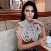 Exquisited Chest Chain Imitation Pearls Tassels Layered Necklace Shawl Beaded Body Jewelry for Elegant Evening Parties