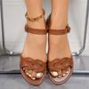 Shoes for Women  Summer  Women Flat Sandals Bottom Roman Strap Sandals with Non Slip Rubber Soles Ladies Daily Sandalia