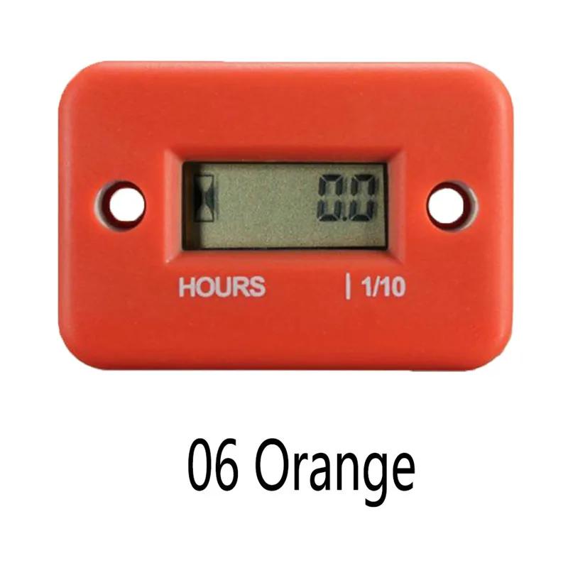 

Цифровой счетчик моточасов ЖК-счетчик для квадроциклов, мотоциклов, приборов, часов, снегоходов, бензиновых лодок, генераторов, велосипедов, автомобилей, аксессуаров оранжевый