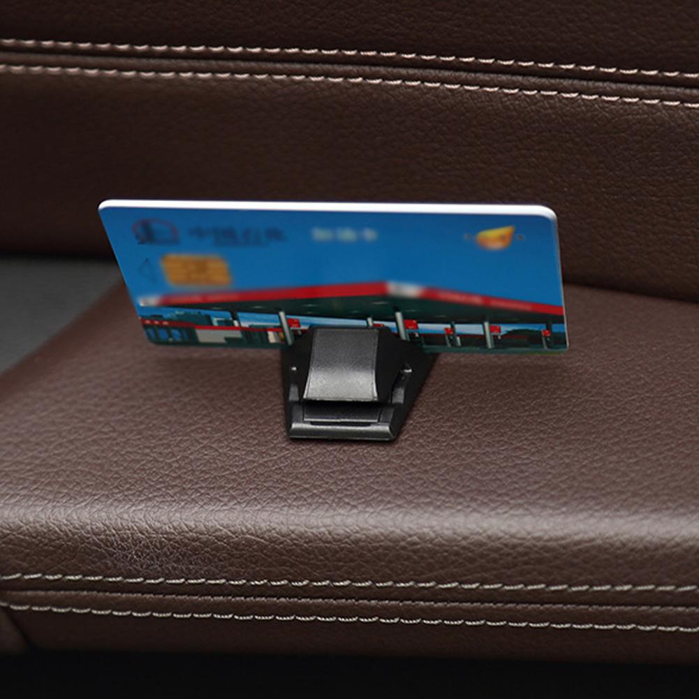 Auto Fastener Card Bill Holder Mount Portable Car Parking Card Clamp Desktop Stand Vehicle Card Fixed Holder Clips