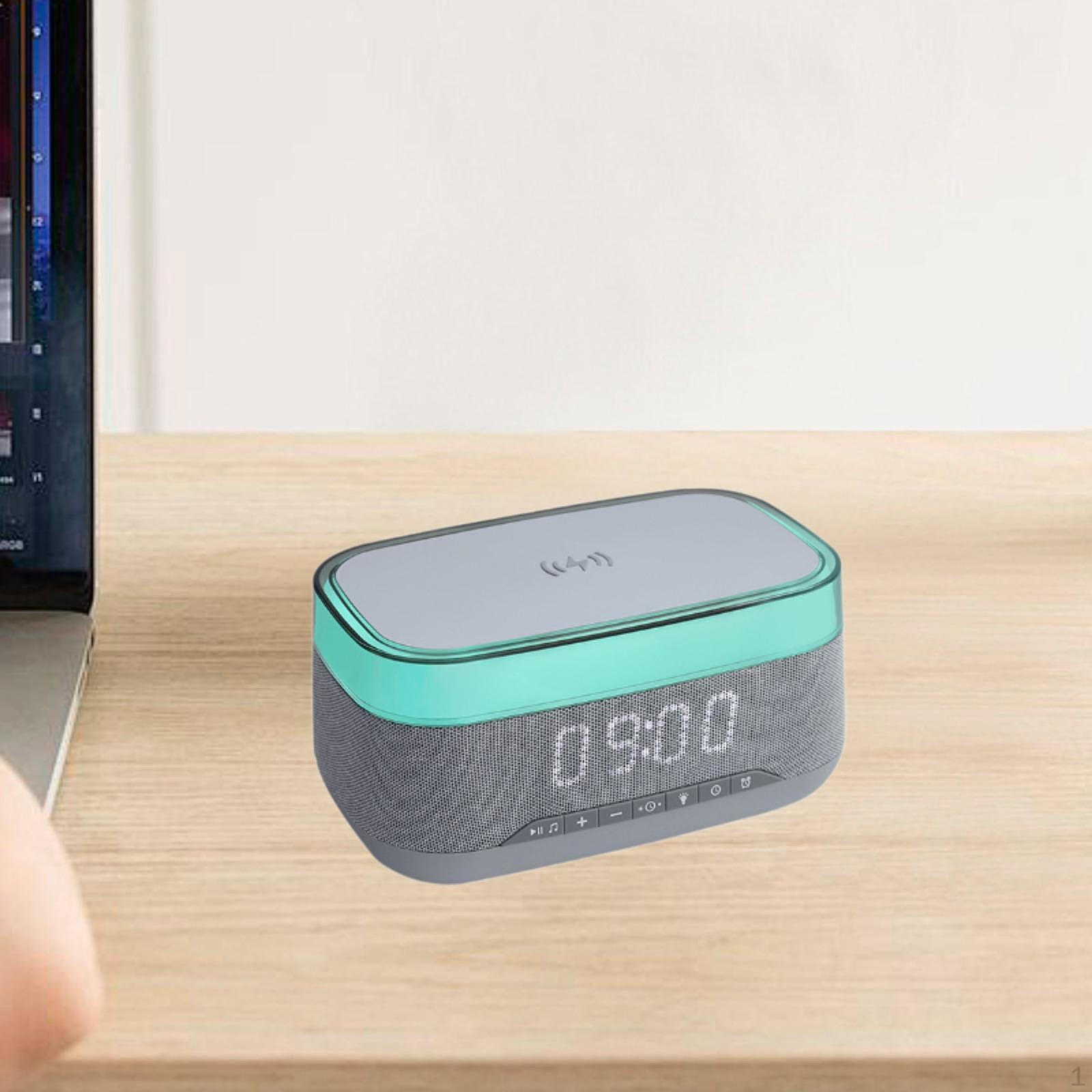 

Многофункциональный динамик BT, практичное беспроводное зарядное устройство для домашнего офиса, в помещении, белый цвет серый