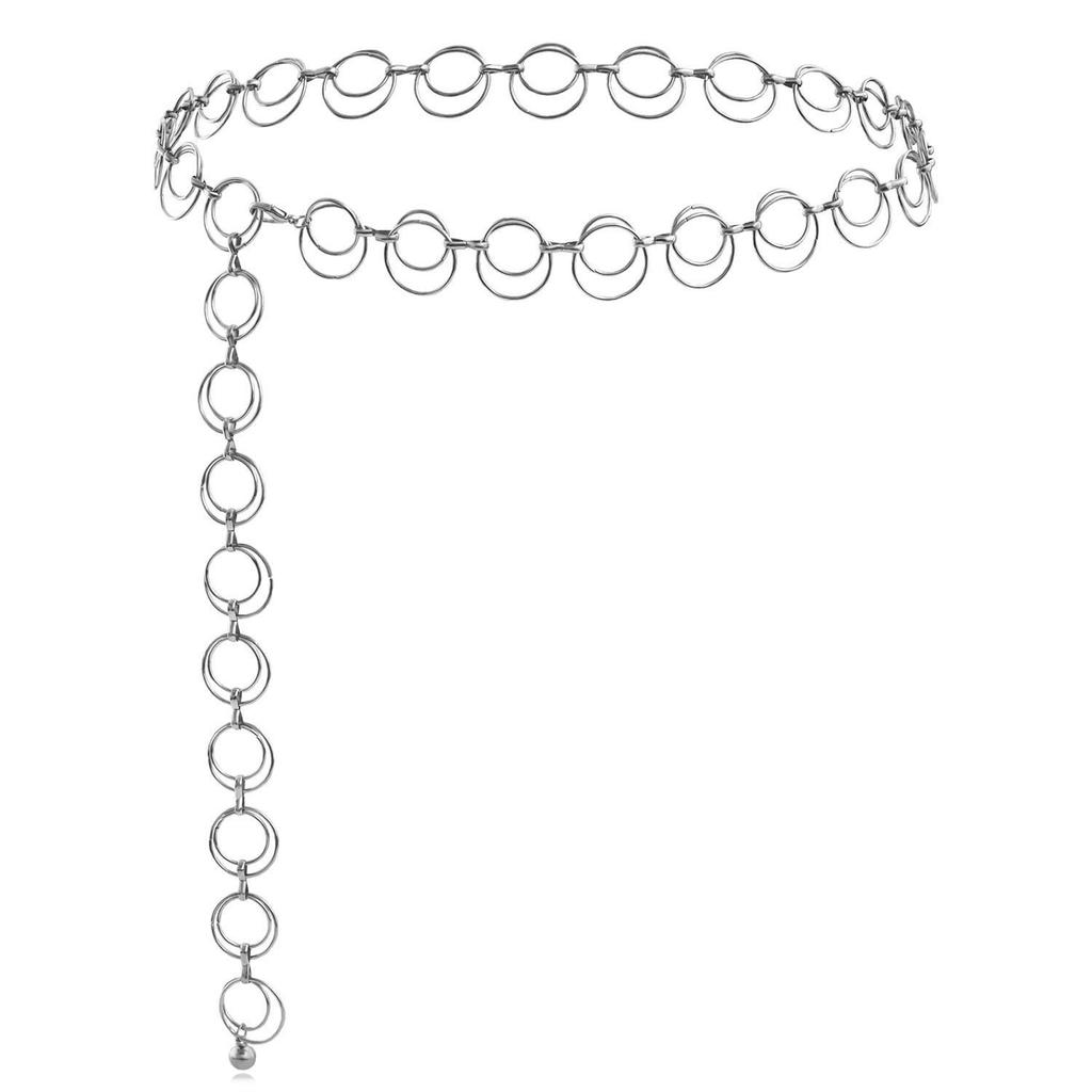 Sunflower Metal Waist Chain for Women - Adjustable European & American Style Waist Belt Ornament