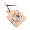 Wooden Magnetic Bottle Opener, Rustic Beer Cap Remover with Strong Magnet, Wall Mount Refrigerator Opener for Home Bar Gift