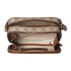 Gucci GG Emblem Logo Print Adjustable Shoulder Strap Fabric Mini Shoulder Bag Men Shoulder Bag Beige Dark-Brown 821217-FAED3-9786