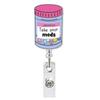 Set of 24 Glitter Acrylic Retractable Badge Holders for Work ID Cards