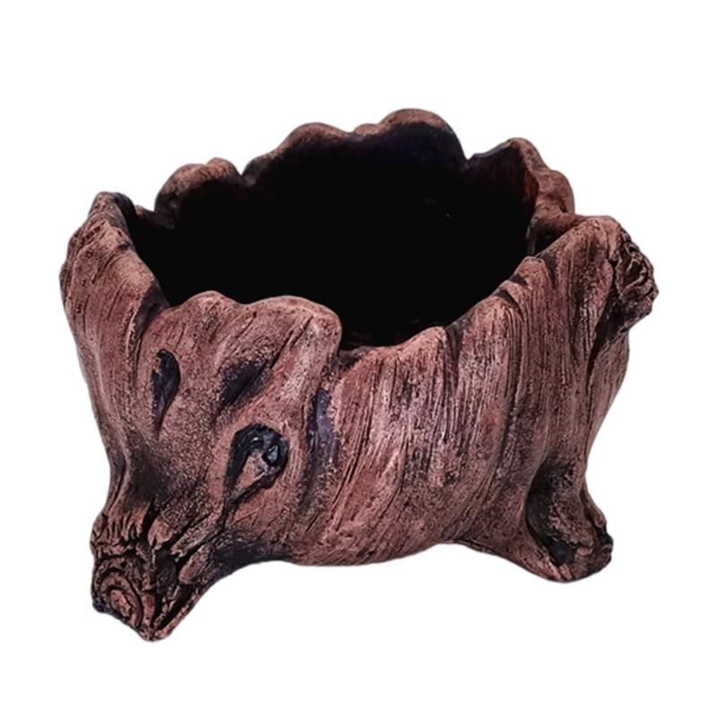 Stylish Cement Tree Root Succulent Pots Cement Tree Root Look Planter Flower Pots for Adding Unique Charm to Interiors