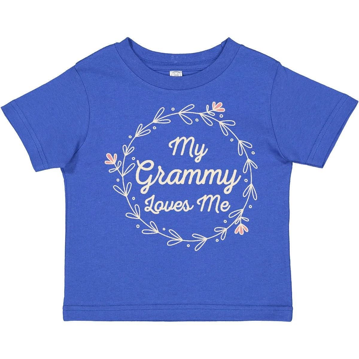 Inktastic My Grammy Loves Me Girls Granddaughter Toddler T-Shirt From Grandkids 140