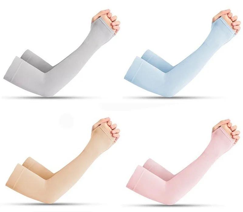 1 Pair Sports Arm Compression Sleeve Cover Basketball Cycling Arm Warmer Summer Running UV Protection Volleyball Sunscreen Bands