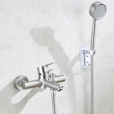 Bathroom Shower Faucet Set 304 Stainless Steel Bathtub Faucet Into The Wall Bathroom Dual Mixed Water Valve Hot and Cold Faucet
