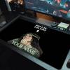 Billie Eilish Custom Name Large Size Mouse Pad Large Gaming Table Cushion Non-slip Laptop Tablet Big Mousepad XXL Mat Mini PC Playmat With Lock Edge