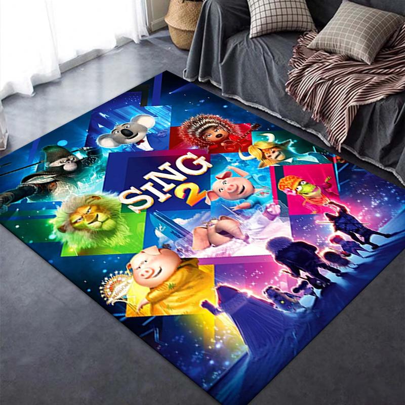 2025 New Sing Movie Carpet Rug for Living Room Bedroom Home Sofa Decoration,Kids play Non-slip Floor Mat162