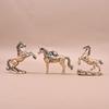 1Pcs Animal Sculpture Successful Craftwork Copper Horse Figure Home Decor For Office Living Room Coffee Table Desktop Decoration