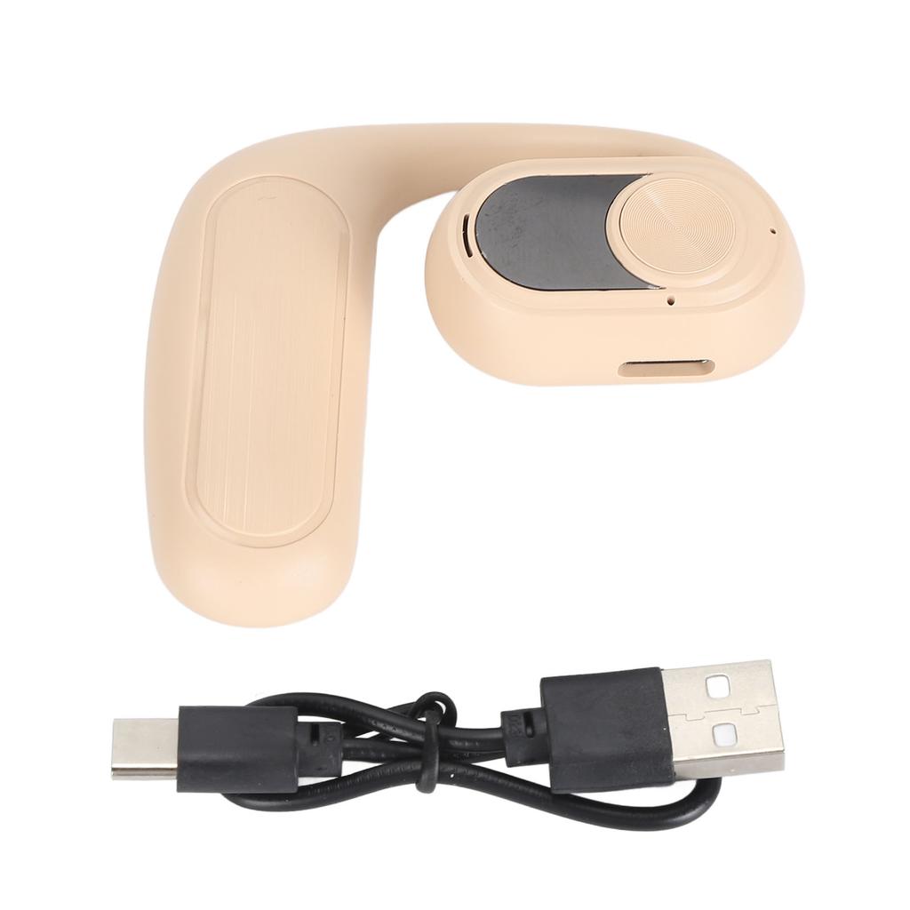 Single Open Ear Headphones Noise Cancelling Air Conduction Headphones Bluetooth 5.3 Earbuds for