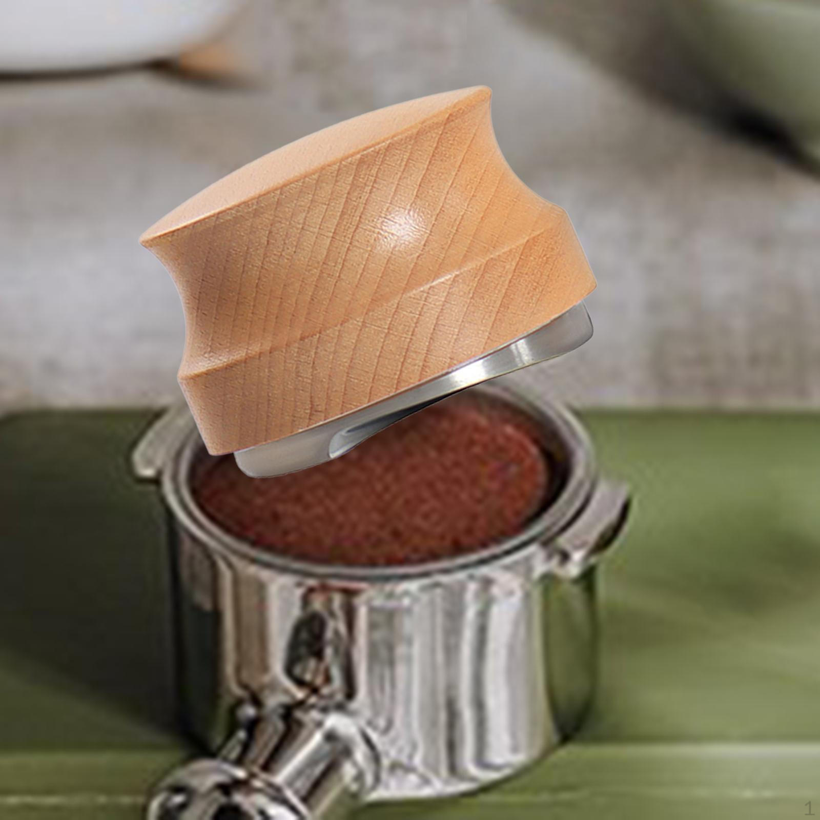 Coffee Leveler Distributor Fits Hand Distribution Adjustable Depth for Portafilter Cafe 51mm