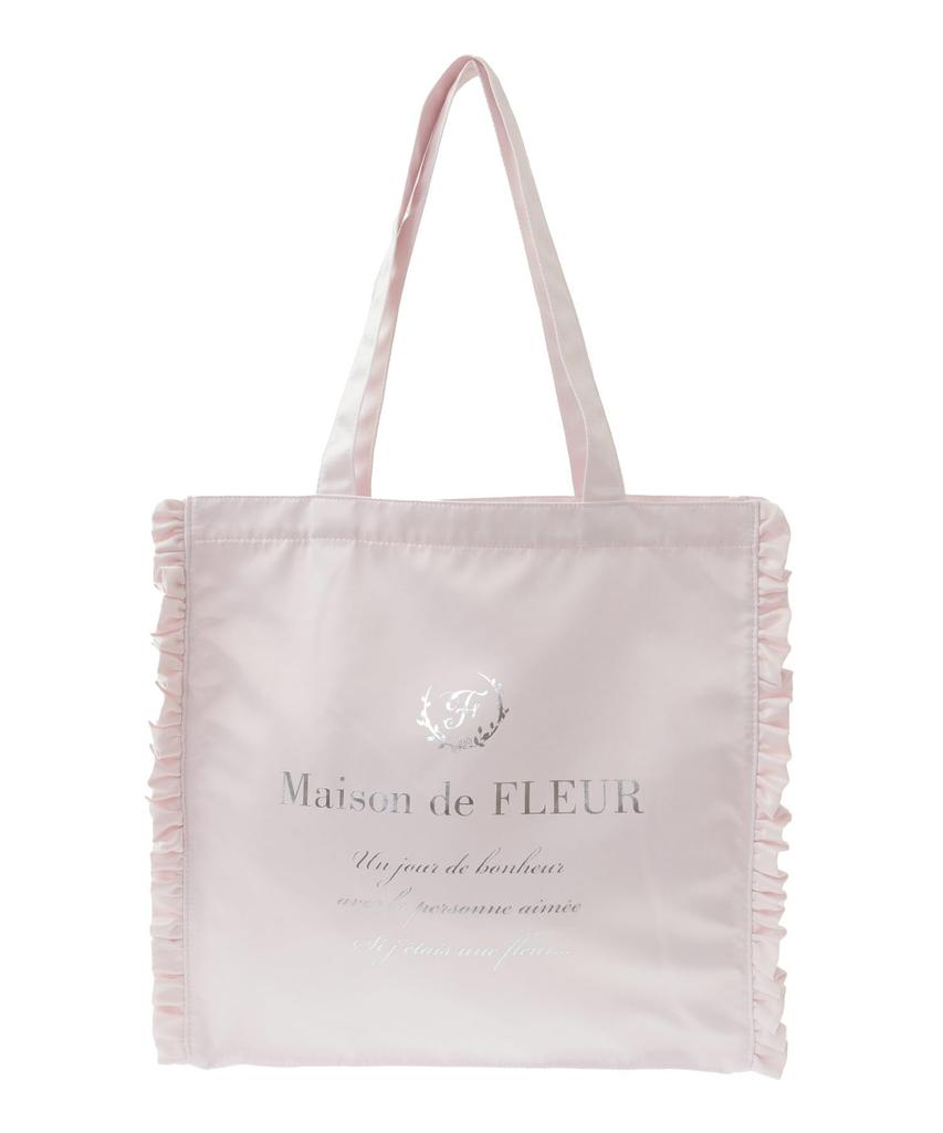 Sac Cabas Carré à Volants en Satin Maison de Fleur pour Femme, Noir, 08000881100