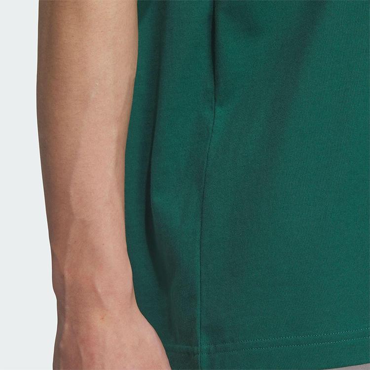 Adidas Originals Retro Football Sports Casual Pullover Simple Short Sleeve T-Shirt Men Tops Green JX2627