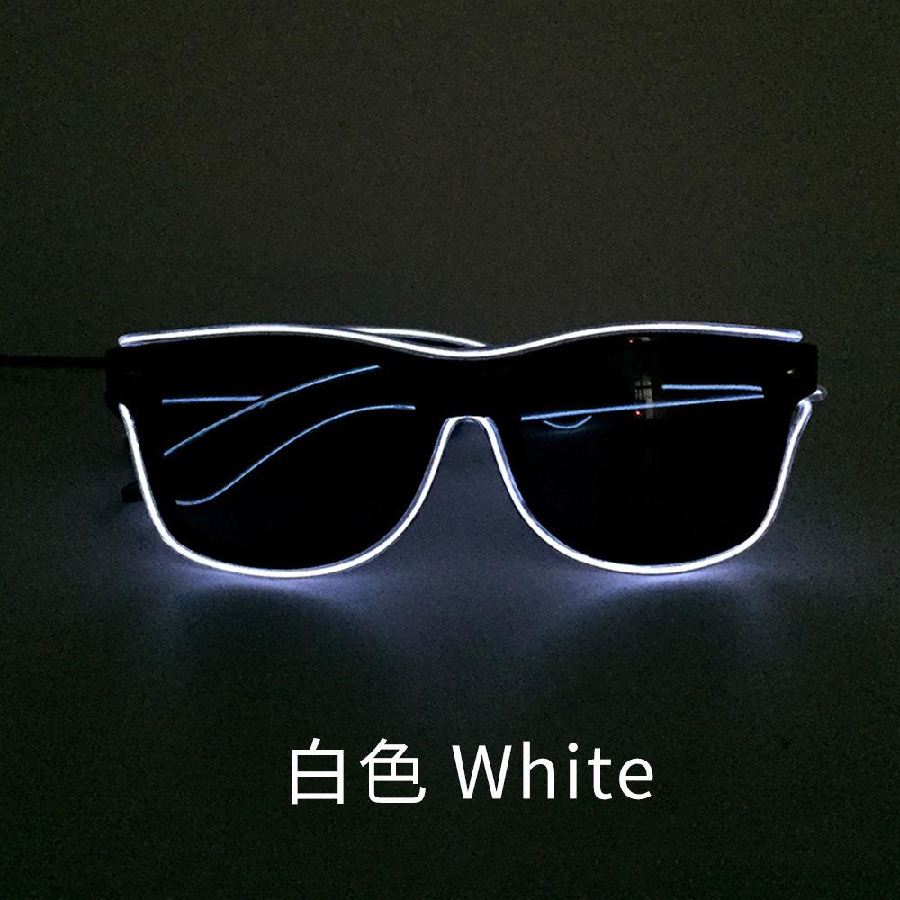 Fancyfamily 1PC Halloween Fluorescent LED Luminous Eyeglasses Sunglasses Party Props