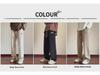 Herren Cordhose im amerikanischen Stil: Herbst/Winter Plus Samt Lose Gerade Jogginghose, Trendy Weite Bein Casual Hosen