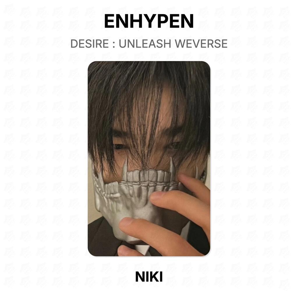 ENHYPEN DESIDERIO : UNLEASH WEVERSE Fotocarta Ufficiale
