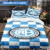 Atletico Belgrano Crest 3pcs Bedding,Including 1pc Duvet Cover And 2pcs Pillowcases Perfect for Christmas,Ideal for Bedroom, Dormitory